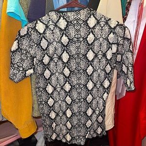 Caution to the Wind Snakeskin Print T-Shirt